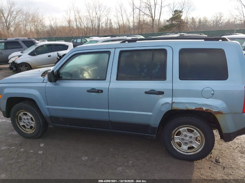 2014 Jeep Patriot VIN: 1C4NJPBZ9ED541316 Lot: 43951801