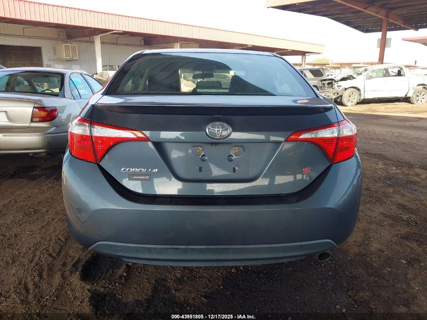 2015 Toyota Corolla S Plus VIN: 2T1BURHE1FC359177 Lot: 43951805