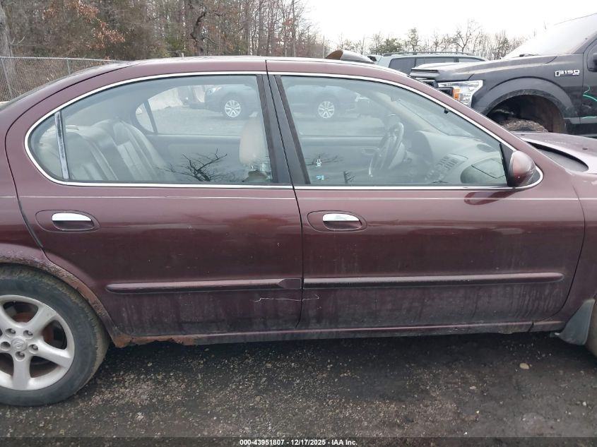 2000 Nissan Maxima Gle/Gxe/Se VIN: JN1CA31A9YT214565 Lot: 43951807