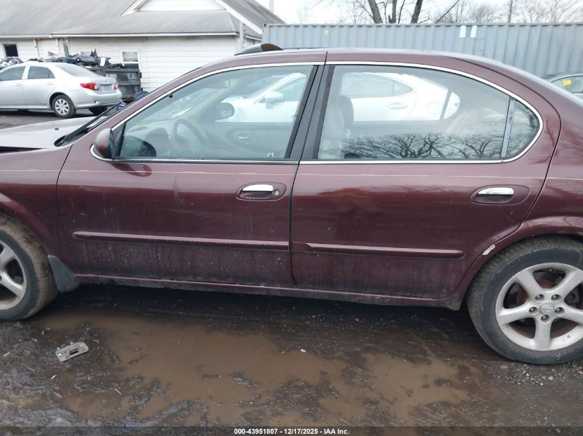 2000 Nissan Maxima Gle/Gxe/Se VIN: JN1CA31A9YT214565 Lot: 43951807