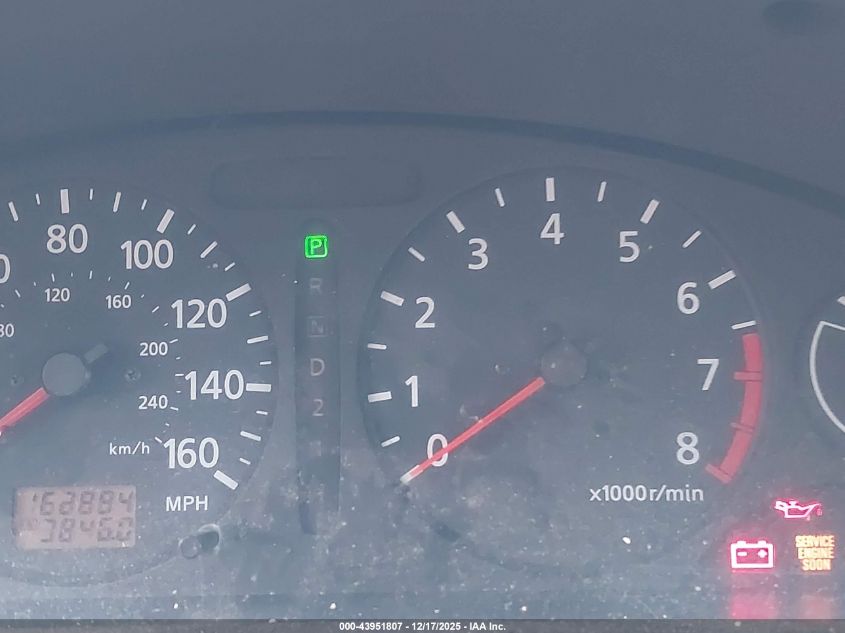 2000 Nissan Maxima Gle/Gxe/Se VIN: JN1CA31A9YT214565 Lot: 43951807