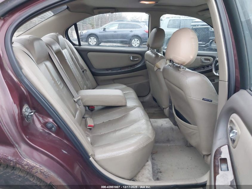 2000 Nissan Maxima Gle/Gxe/Se VIN: JN1CA31A9YT214565 Lot: 43951807