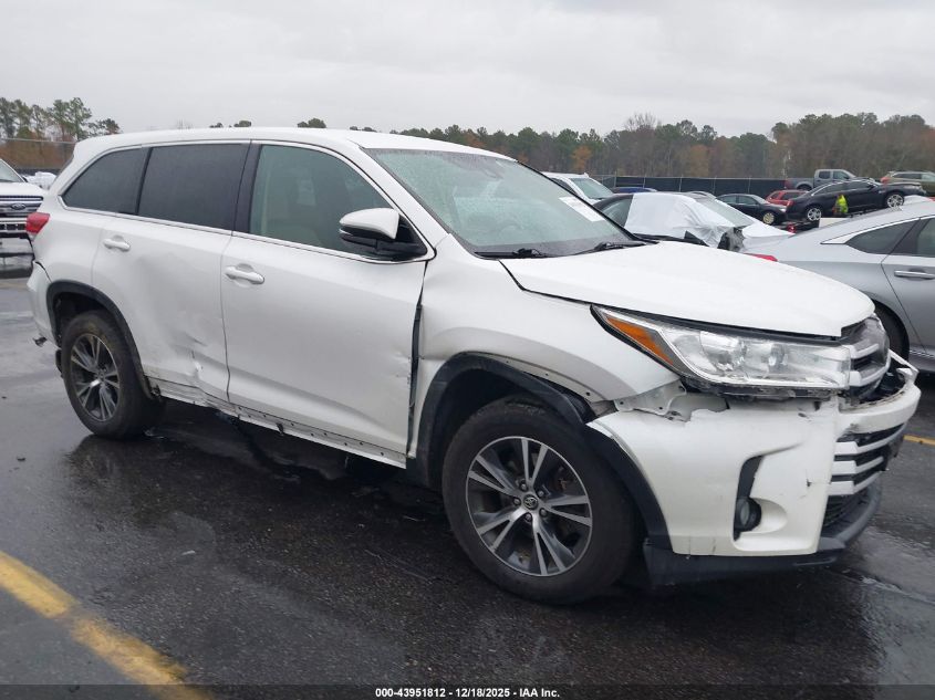 2019 Toyota Highlander Le Plus VIN: 5TDZZRFH2KS306292 Lot: 43951812