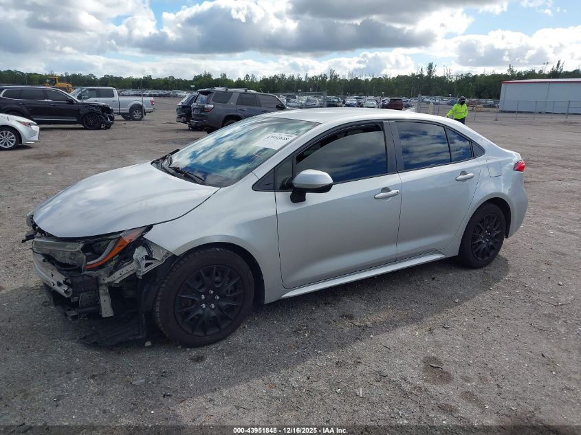 2020 Toyota Corolla Le VIN: JTDEPRAEXLJ101495 Lot: 43951848