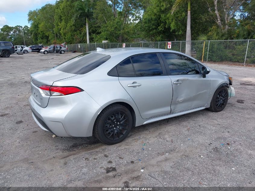 2020 Toyota Corolla Le VIN: JTDEPRAEXLJ101495 Lot: 43951848