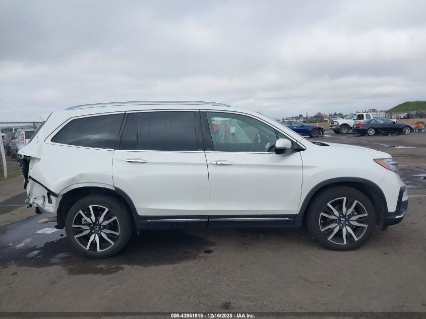2021 Honda Pilot 2Wd Touring 8 Passenger VIN: 5FNYF5H94MB036797 Lot: 43951915