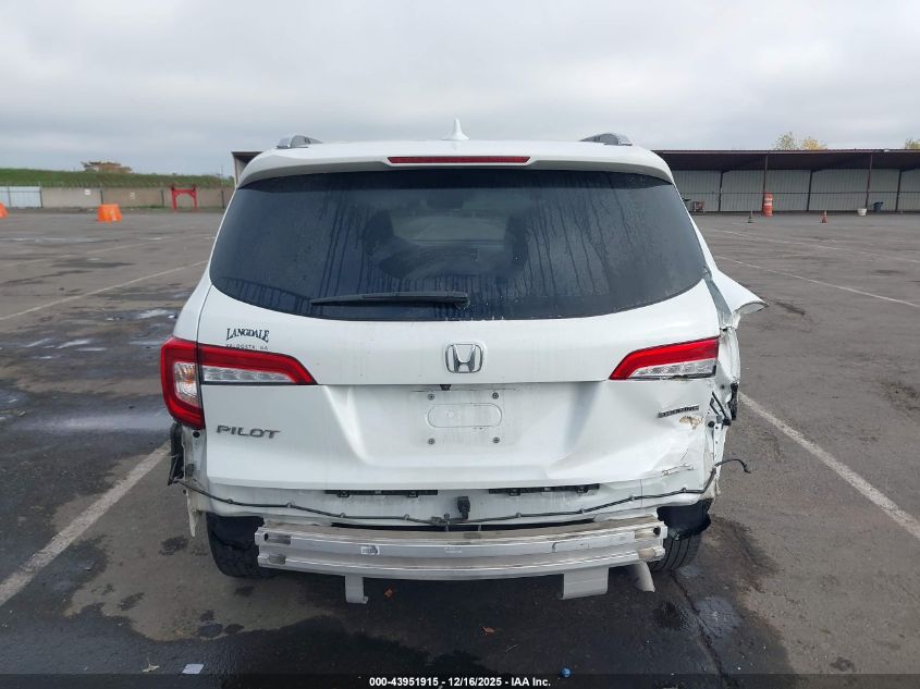 2021 Honda Pilot 2Wd Touring 8 Passenger VIN: 5FNYF5H94MB036797 Lot: 43951915