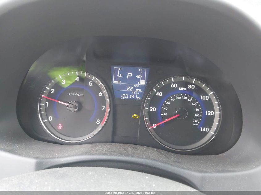 2017 Hyundai Accent Value Edition VIN: KMHCT4AE3HU352883 Lot: 43951931