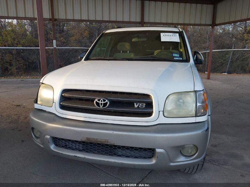 2002 Toyota Sequoia Sr5 V8 VIN: 5TDZT34A92S075203 Lot: 43951933