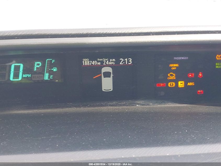 2013 Toyota Prius C One VIN: JTDKDTB36D1058619 Lot: 43951934