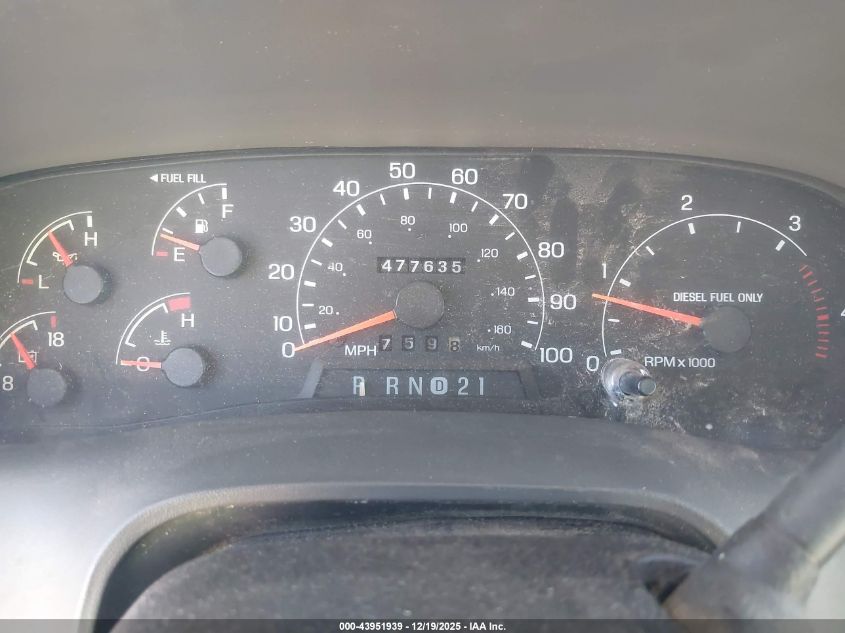 2000 Ford F-250 Lariat/Xl/Xlt VIN: 1FTNX20F4YED42843 Lot: 43951939