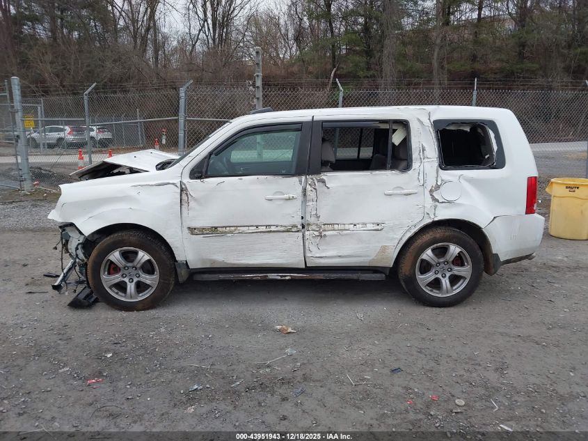 2012 Honda Pilot Ex-L VIN: 5FNYF4H58CB004926 Lot: 43951943