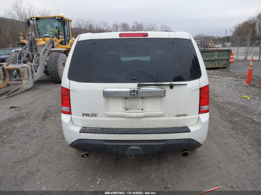 2012 Honda Pilot Ex-L VIN: 5FNYF4H58CB004926 Lot: 43951943