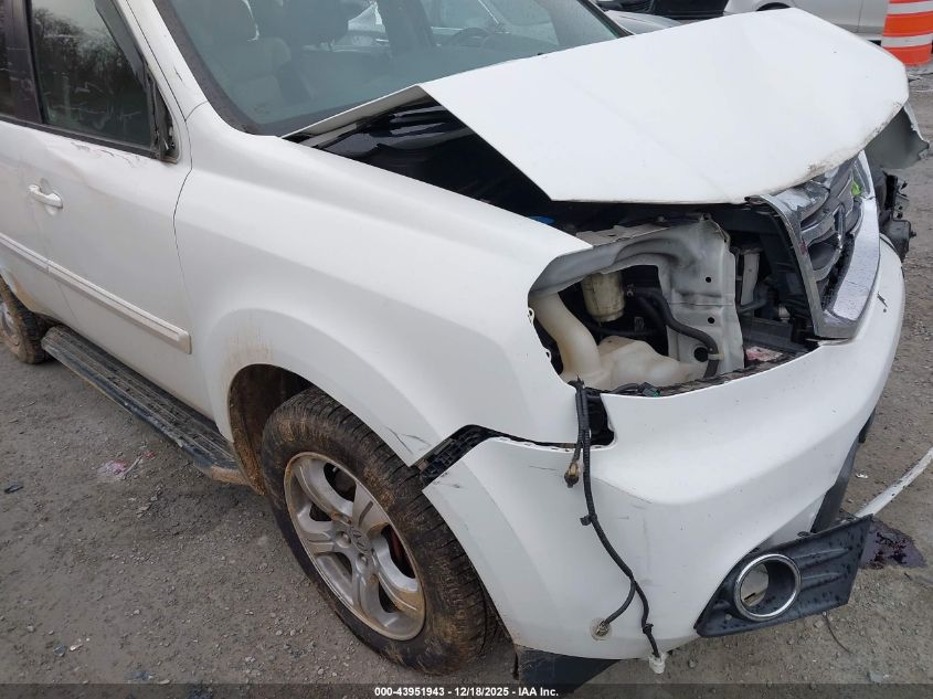 2012 Honda Pilot Ex-L VIN: 5FNYF4H58CB004926 Lot: 43951943