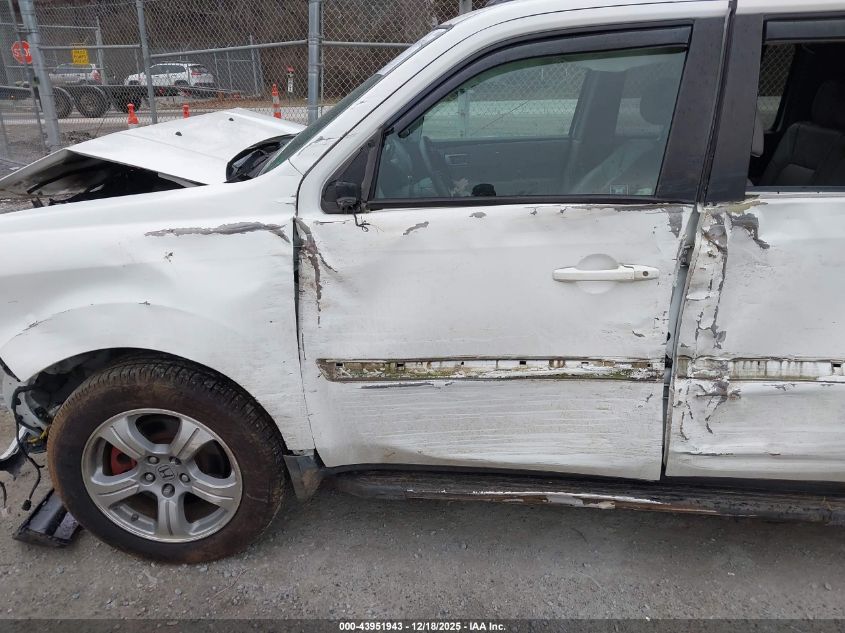 2012 Honda Pilot Ex-L VIN: 5FNYF4H58CB004926 Lot: 43951943