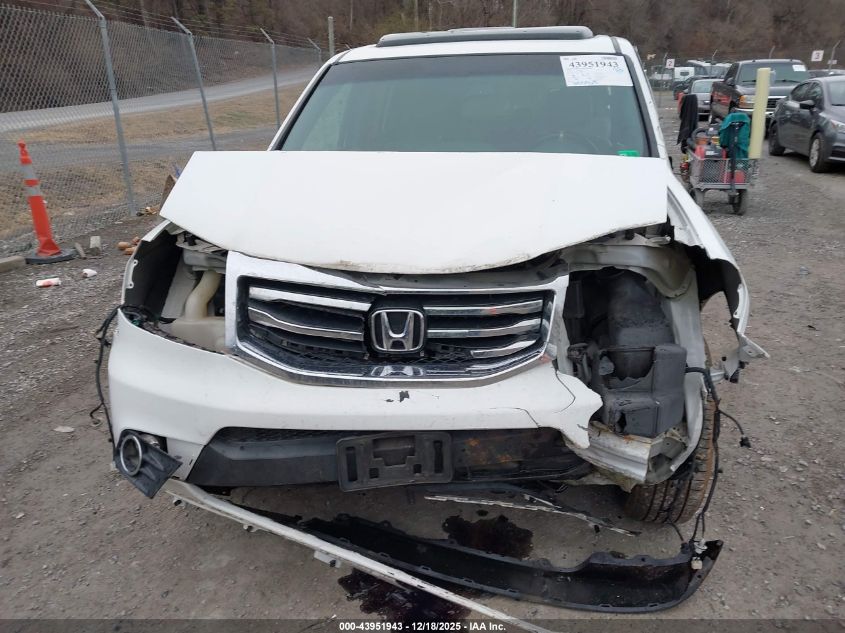 2012 Honda Pilot Ex-L VIN: 5FNYF4H58CB004926 Lot: 43951943