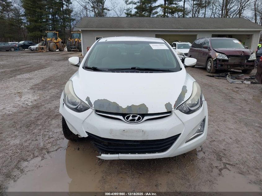 2016 Hyundai Elantra Se VIN: 5NPDH4AE4GH653469 Lot: 43951980