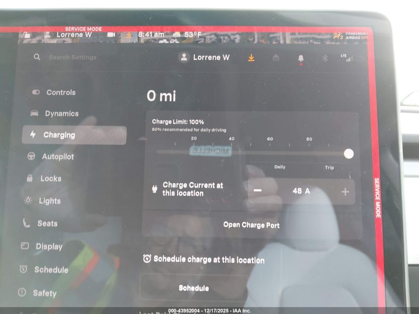 2021 Tesla Model Y Long Range Dual Motor All-Wheel Drive VIN: 5YJYGDEE0MF249691 Lot: 43952004