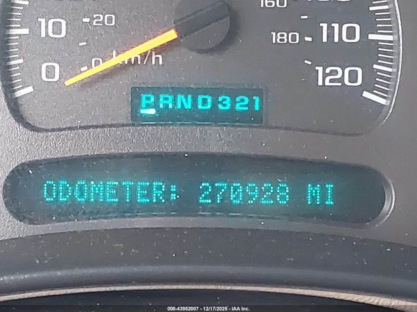 2003 Chevrolet Suburban 1500 Ls VIN: 3GNEC16Z13G271147 Lot: 43952007