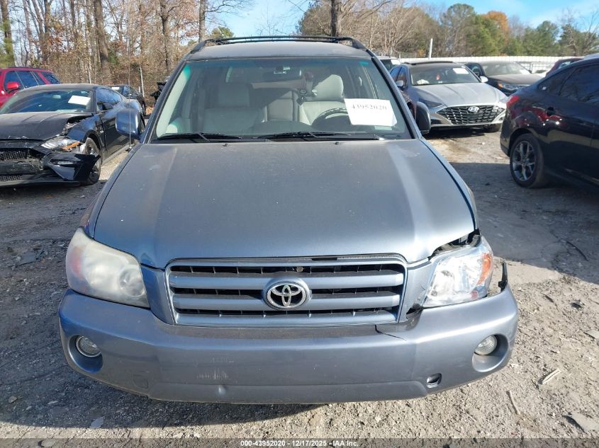 2006 Toyota Highlander VIN: JTEGD21AX60136985 Lot: 43952020