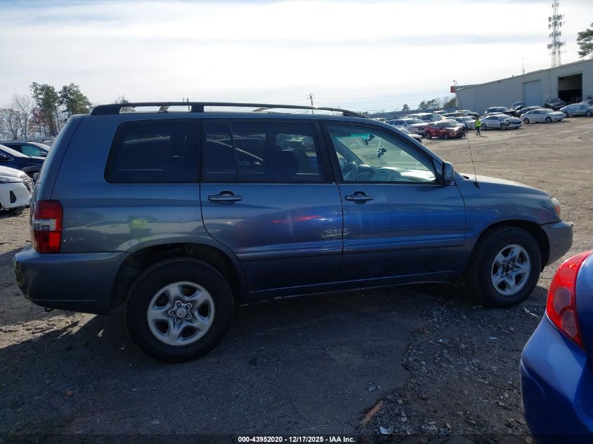 2006 Toyota Highlander VIN: JTEGD21AX60136985 Lot: 43952020