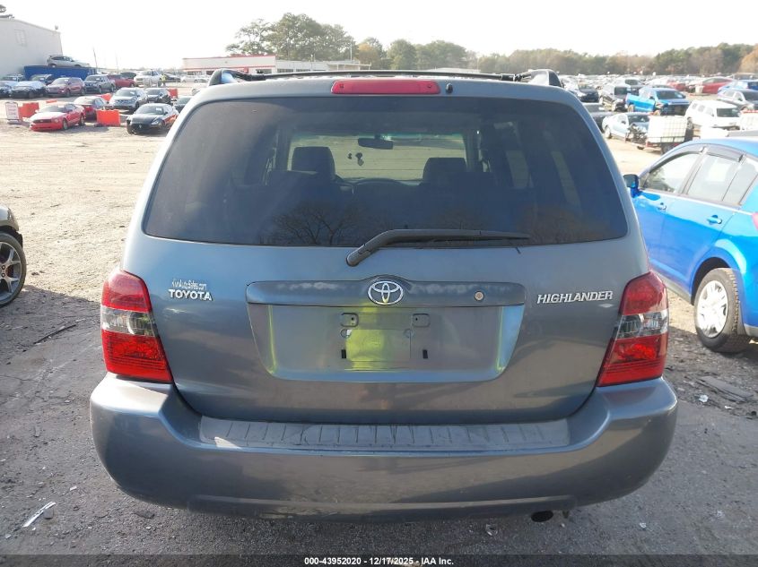 2006 Toyota Highlander VIN: JTEGD21AX60136985 Lot: 43952020