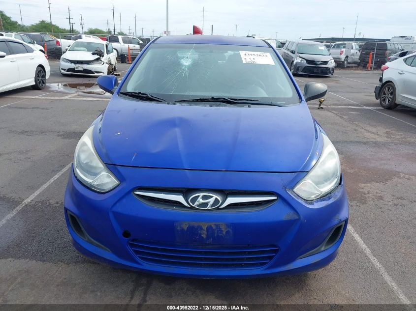 2013 Hyundai Accent Gs VIN: KMHCT5AE0DU069776 Lot: 43952022