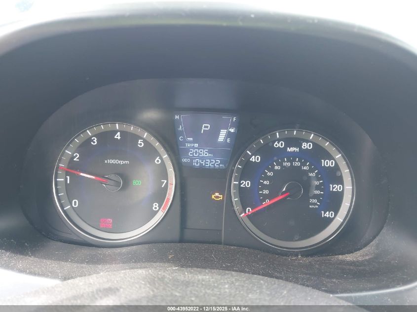 2013 Hyundai Accent Gs VIN: KMHCT5AE0DU069776 Lot: 43952022