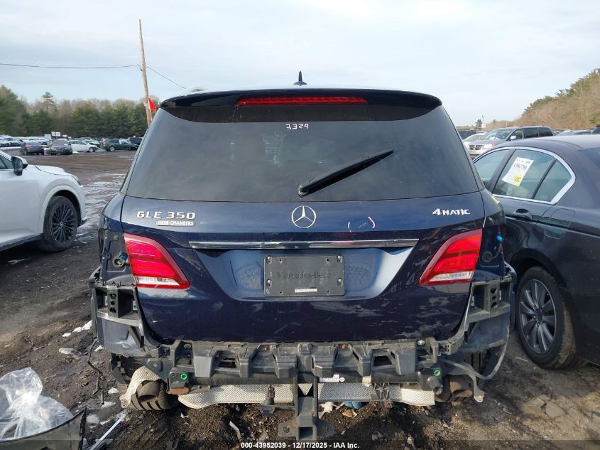 2016 Mercedes-Benz Gle 350 4Matic VIN: 4JGDA5HB1GA791432 Lot: 43952039