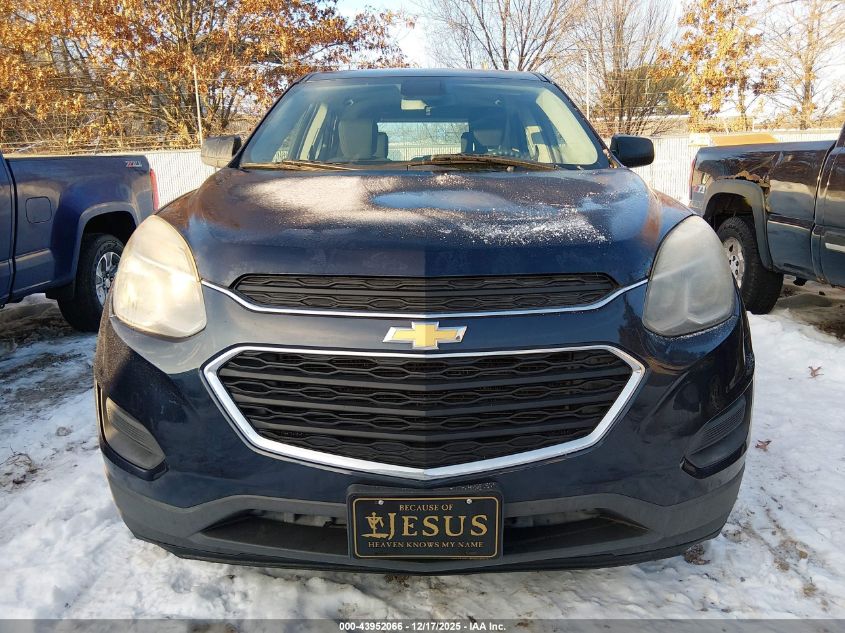 2017 Chevrolet Equinox Ls VIN: 2GNALBEK7H1534962 Lot: 43952066