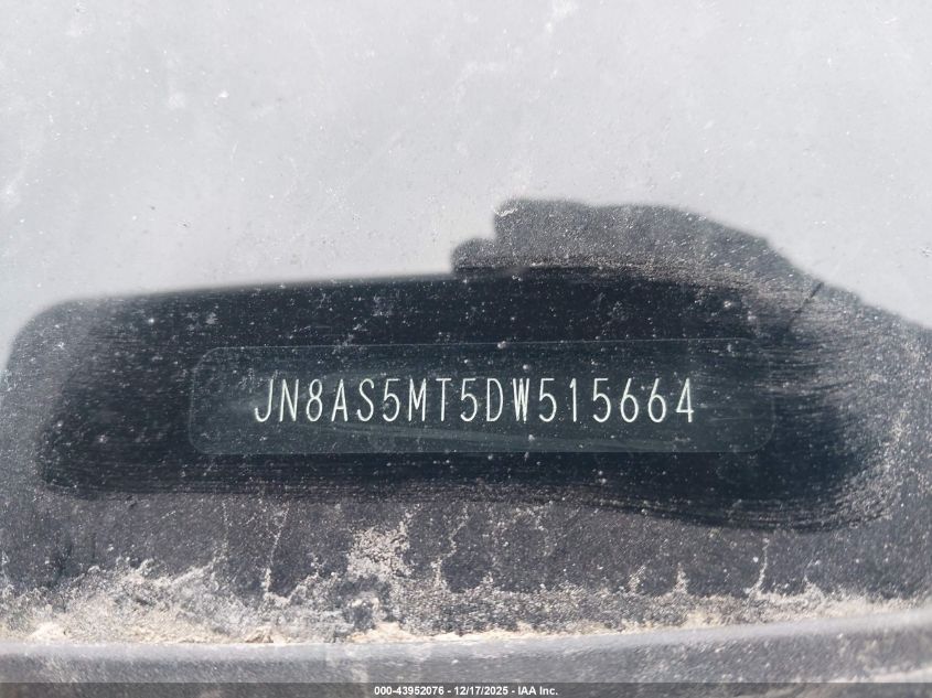 2013 Nissan Rogue Sv VIN: JN8AS5MT5DW515664 Lot: 43952076