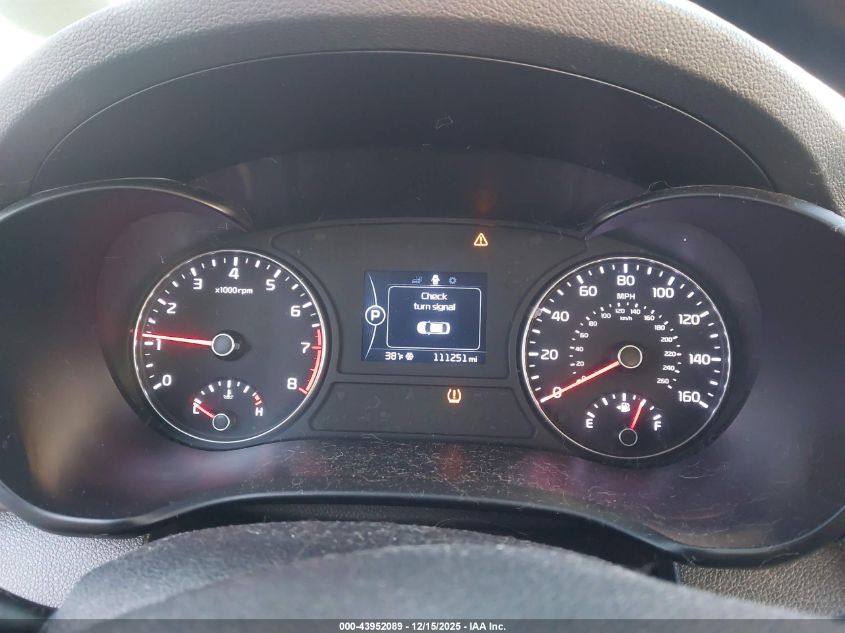 2016 Kia Optima Lx VIN: 5XXGT4L37GG057078 Lot: 43952089