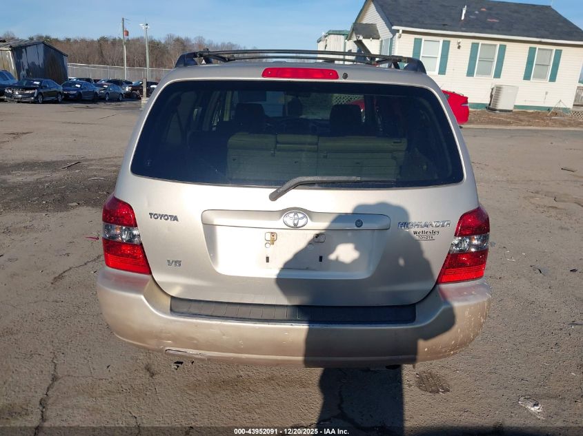 2004 Toyota Highlander V6 VIN: JTEDP21A640035420 Lot: 43952091