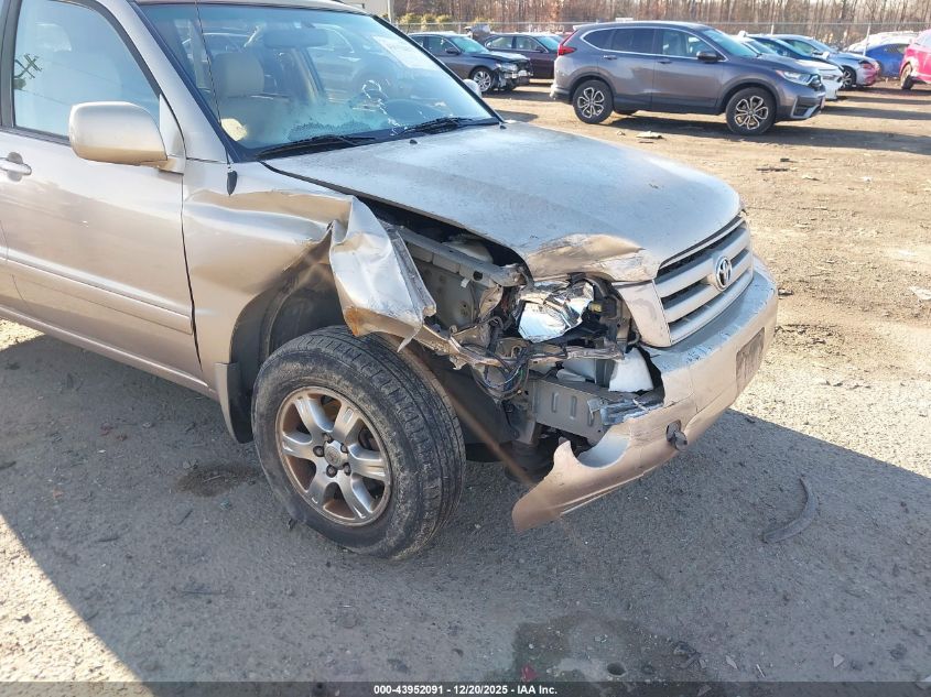 2004 Toyota Highlander V6 VIN: JTEDP21A640035420 Lot: 43952091