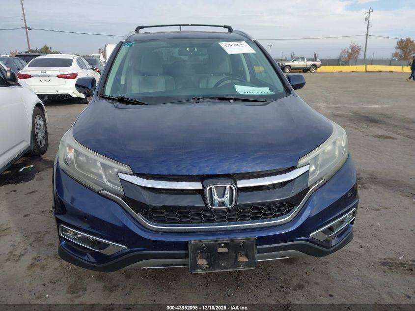 2015 Honda Cr-V Ex-L VIN: 2HKRM3H76FH529396 Lot: 43952098