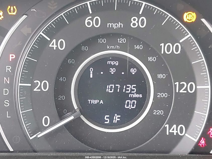 2015 Honda Cr-V Ex-L VIN: 2HKRM3H76FH529396 Lot: 43952098