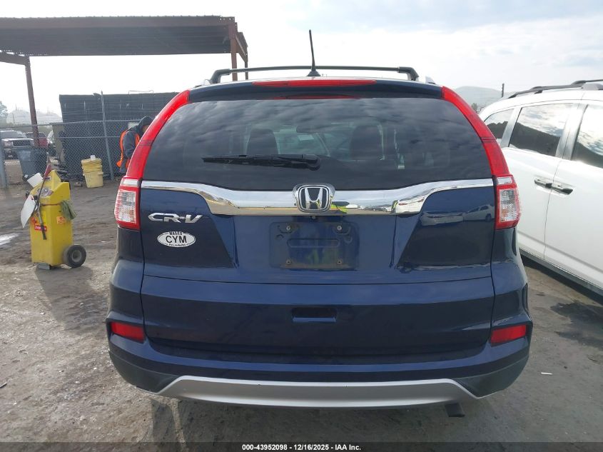 2015 Honda Cr-V Ex-L VIN: 2HKRM3H76FH529396 Lot: 43952098