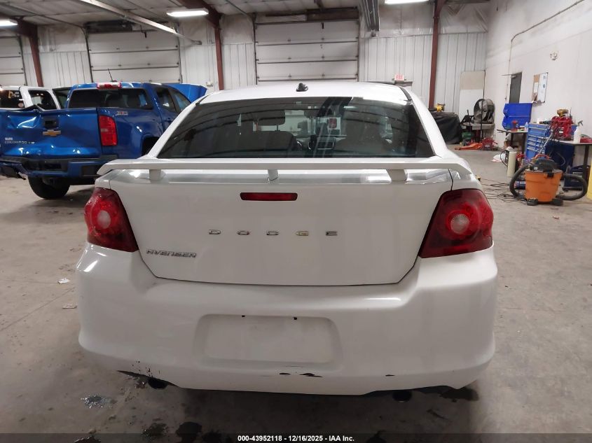 2013 Dodge Avenger Se V6 VIN: 1C3CDZAG9DN526304 Lot: 43952118