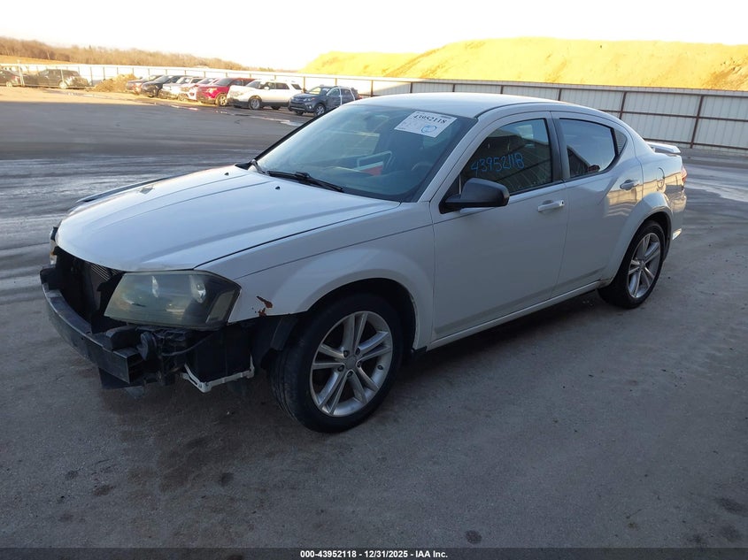Vin: 1c3cdzag9dn526304, lot: 44447761, dodge avenger se v6 20132