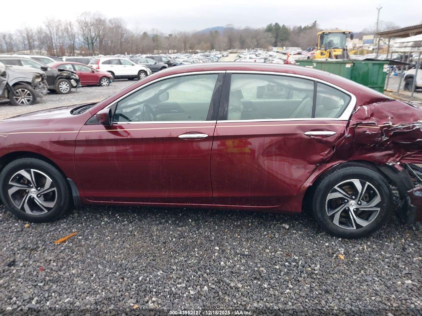 2017 Honda Accord Lx VIN: 1HGCR2F35HA098837 Lot: 43952127