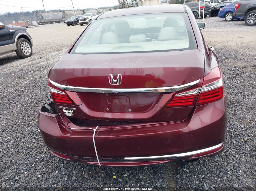 2017 Honda Accord Lx VIN: 1HGCR2F35HA098837 Lot: 43952127