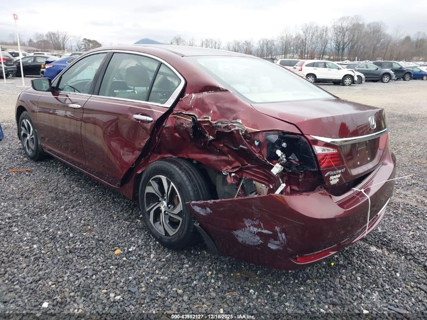 2017 Honda Accord Lx VIN: 1HGCR2F35HA098837 Lot: 43952127