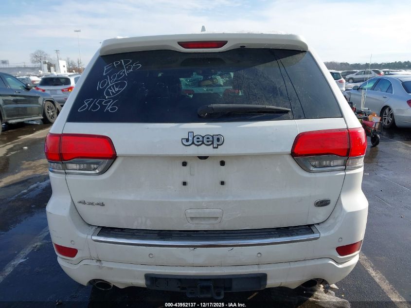 2016 Jeep Grand Cherokee Overland VIN: 1C4RJFCG9GC381596 Lot: 43952137