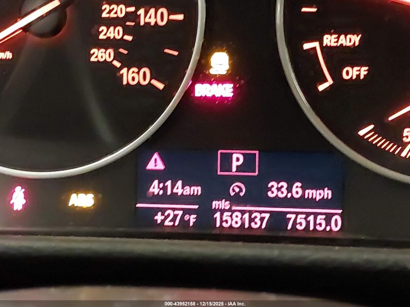 2013 BMW 328I xDrive VIN: WBA3B5C51DJ598480 Lot: 43952158