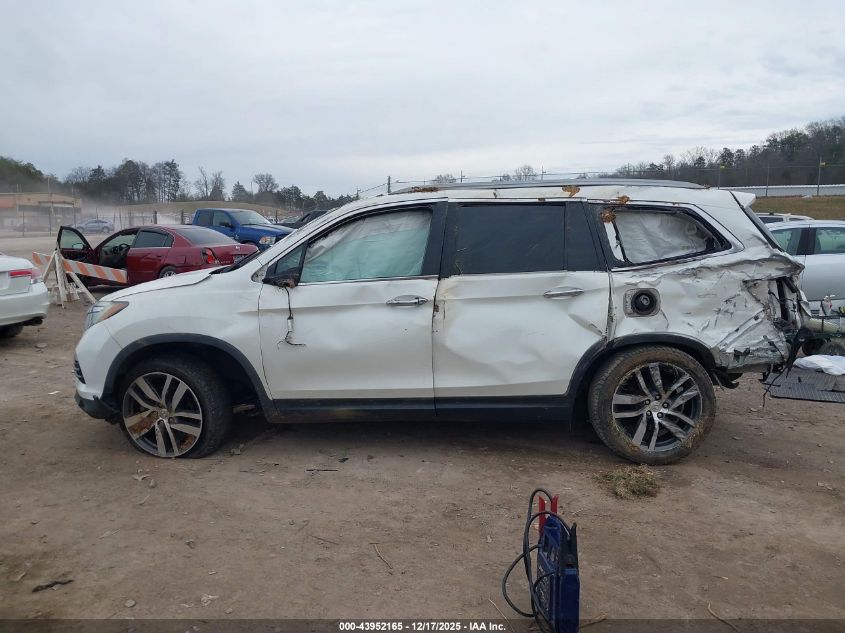 2017 Honda Pilot Touring VIN: 5FNYF6H99HB036418 Lot: 43952165