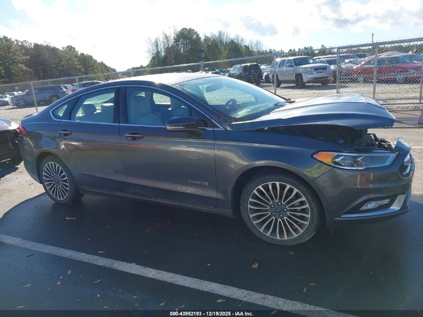 2017 Ford Fusion Hybrid Titanium VIN: 3FA6P0RU4HR279742 Lot: 43952193