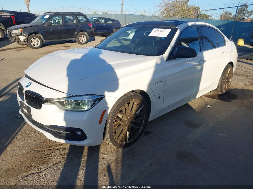 2018 BMW 330E Iperformance VIN: WBA8E1C55JA758460 Lot: 43952273
