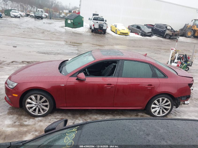 2018 Audi A4 2.0T Ultra Premium VIN: WAUKMAF48JA093212 Lot: 43952294