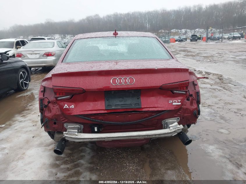 2018 Audi A4 2.0T Ultra Premium VIN: WAUKMAF48JA093212 Lot: 43952294