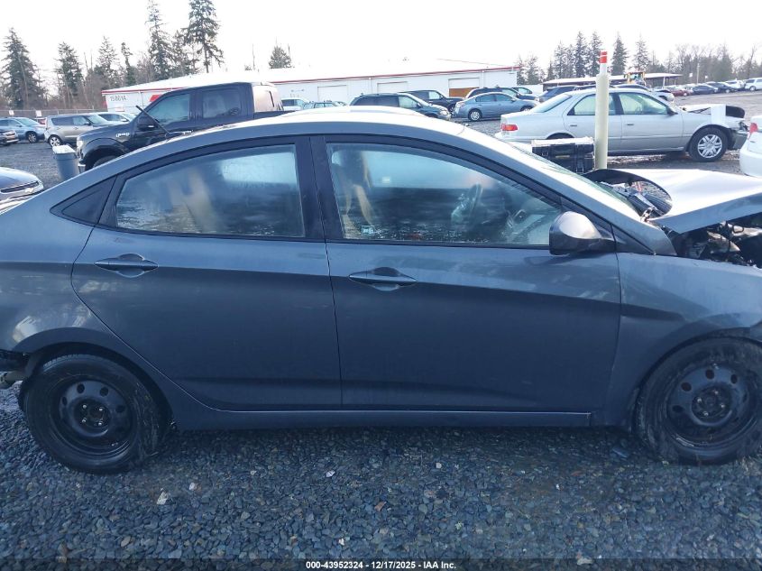 2012 Hyundai Accent Gls VIN: KMHCU4AE9CU239204 Lot: 43952324